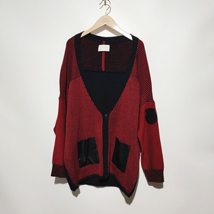 MUJEW 秋冬女士高端轻奢毛衣外套开衫宽松松垮蝙蝠针织拉链长袖外