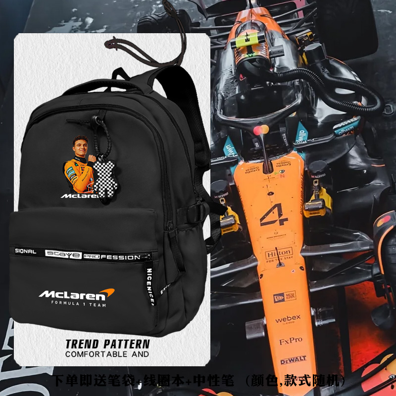 2025新款迈凯伦F1车队双肩背包