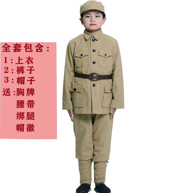 正品纯棉布料学生志愿军演出服解放军演出衣服抗美援朝服装长津湖