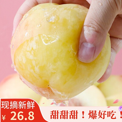 现摘桃水蜜桃15个无锡新鲜水果甜