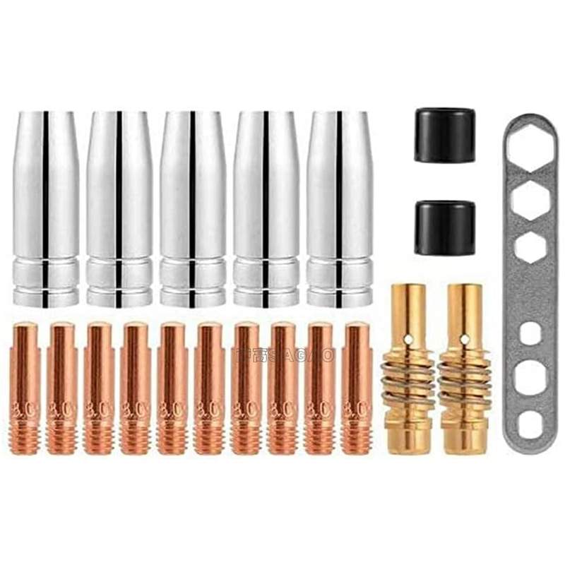 MB1K保护嘴焊枪配件保护套1K导电嘴保护咀导电咀20PCS