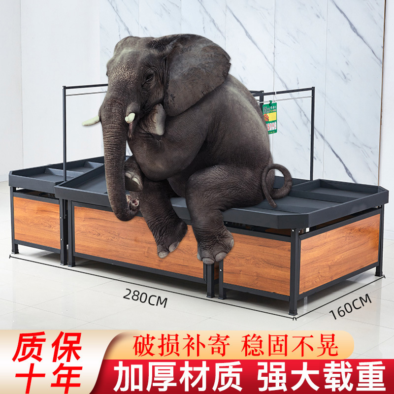 超市水果货架展示架果蔬生鲜多层货架水果店摆果展示框超市货架