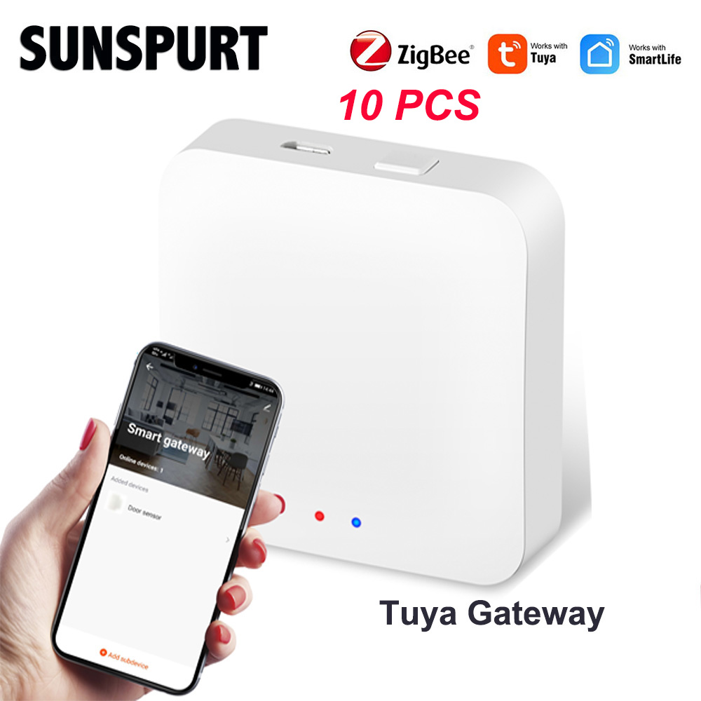 led涂鸦app智能zigbee控制器24v单色双色七彩RGBWC灯带12V调光器