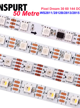 WS2812B全彩LED灯条2811RGB贴片内置IC灯珠智能可编程12V幻彩灯带