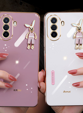 适用华为nova Y71手机壳防摔全包镜头novaY71硅胶保护套novey71可爱女款Huawei nova Y71趣味公仔noway71软壳