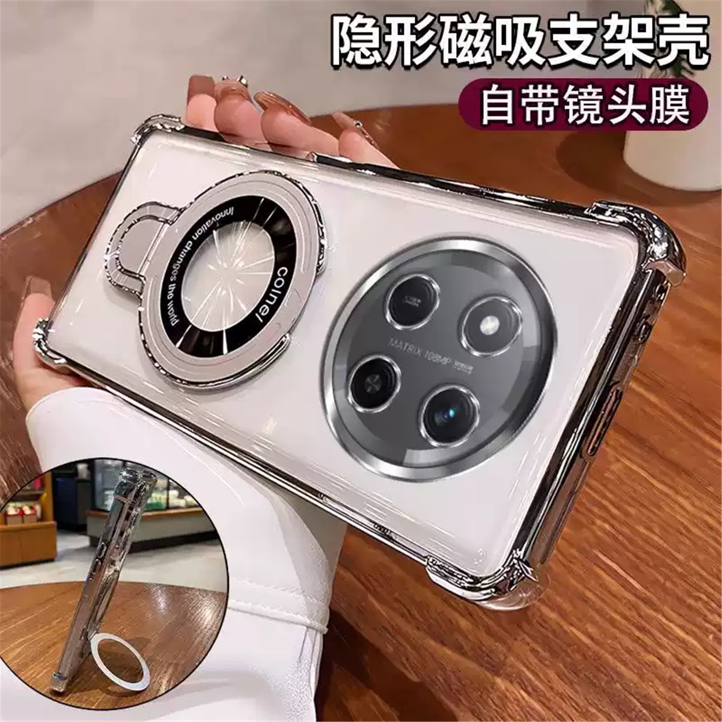 适用于华为nova15max手机壳带镜头膜nove15mxa保护套气囊防摔CHZ-LX1硅胶软壳香港版5G全包透明外壳海外国际m