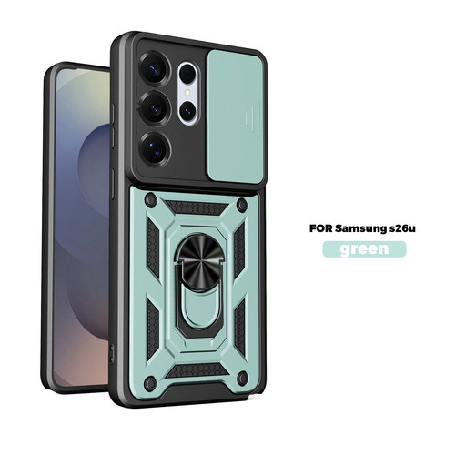 适用于三星S26Ultra手机壳带镜头盖推窗galaxys26+保护套u全包uitra防摔SM-S9480外壳9470磨砂948B新款galaxy