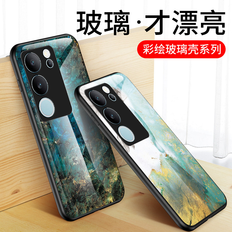 vivoV29彩绘玻璃潮牌保护套