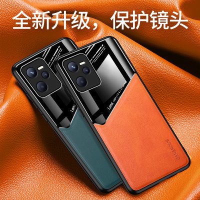 适用OPPO Realme C35手机壳硅胶保护套RMX3511轻薄全包防摔realmec35时尚皮纹relme内置磁吸片男女新款外壳子