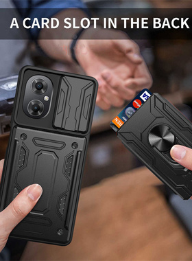 适用小米PocoM4手机壳5G版加厚防摔全包Xiaomi Poco M4保护套滑盖推拉卡套m45g男款可插卡popom4外壳子带咭片