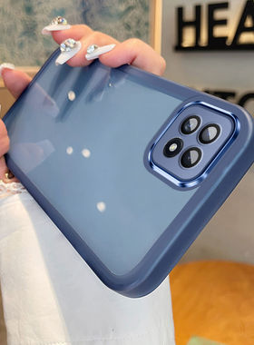 适用三星A22手机壳5G版硅胶保护套SM-A226B新款带镜头膜samsunga22高级感男女3星a224g超薄透明软壳GalaxyA22