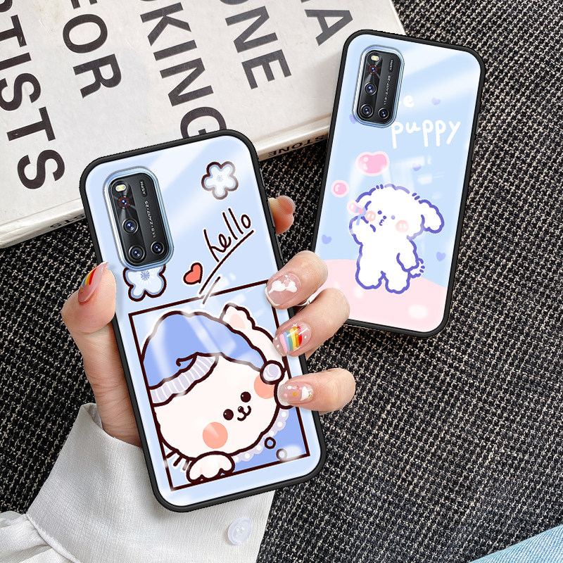 vivoV19钢化玻璃保护套