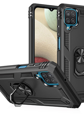 适用三星M53手机壳气囊军事防摔SM-M536B全包保护套Galaxym53硅胶磨砂软硬壳3星M53商务男女款软外壳磁吸指环