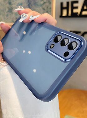 适用OPPOFindx3lite手机壳新款带镜头膜Findx3lite硅胶保护套findx全包防摔x3青春版透明护镜壳0pp0男女外壳