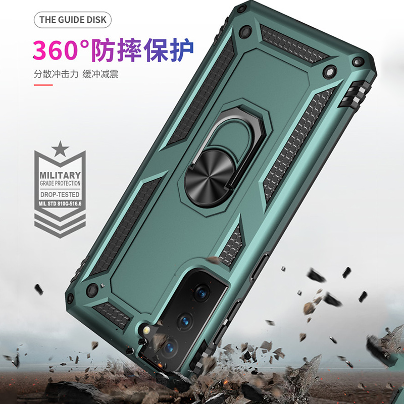 适用三星S21FE手机壳保护套硬壳Samsungs21fe全包气囊防摔Galaxy S21Fe磁吸指环SM-G990B男女款s21fe外壳子5G