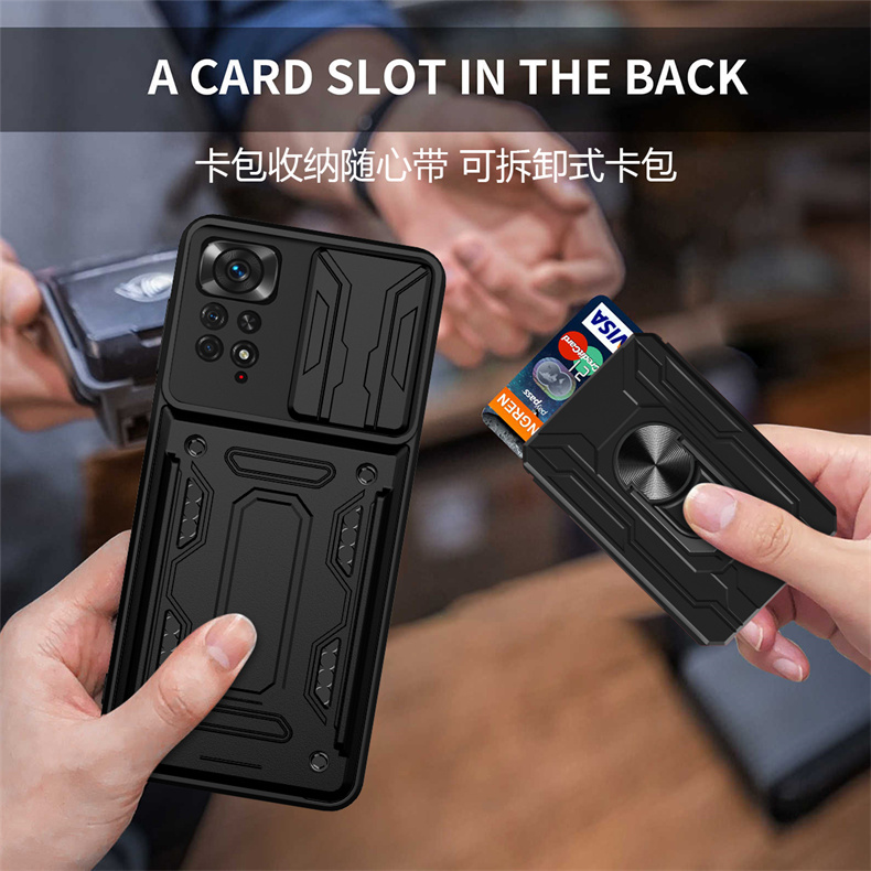 适用红米note11手机壳海外4g版气囊防摔保护套redmi note11s全包滑盖镜头新款推窗磁吸指环可插卡咭片男外壳