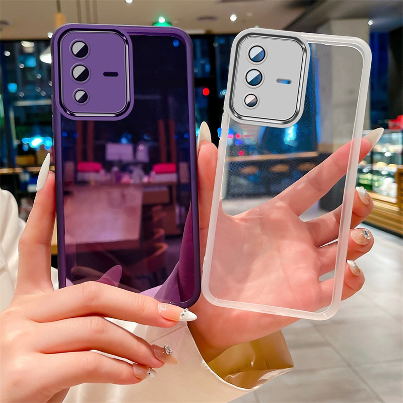 适用vivo s12pro手机壳带镜头膜vivos10e保护套s9全包s7防摔vivis超薄s7t透明硅胶软壳s6外壳vovos男女新款p