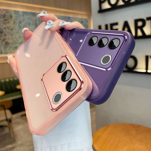 适用vivoY100海外版手机壳全包防摔vivo y100硅胶保护套viv0丫100新款带镜头膜Y1OO超薄透明软壳vovo简约男女