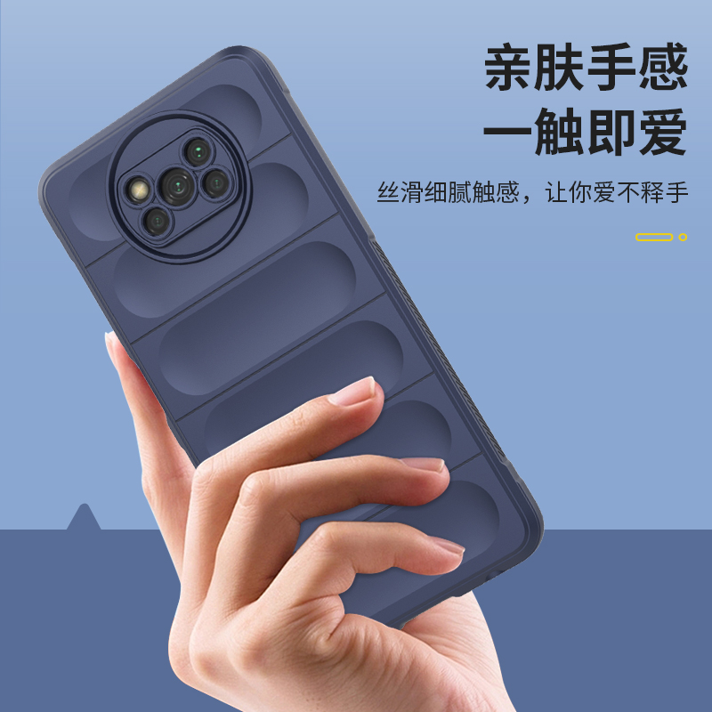适用Xiaomi小米pocox3手机壳Xiaomi poco  x3pro幻盾气囊防摔保护套pocox3nfc超薄全包镜头男女新款磨砂外壳