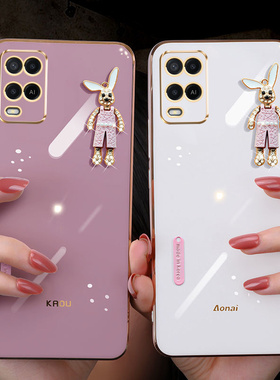 适用Oppo A54手机壳oppa54s硅胶保护壳a545g防摔软套OPPOA54S少女款可爱CPH2239创意兔子opa54海外版外壳潮牌
