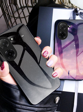 适用小米POCO C71手机壳彩绘玻璃pococ71保护套xiaomi硅胶软边外壳poc全包超薄case防摔mi海外版男女新款c71