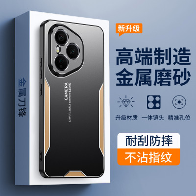 适用荣耀400pro海外版手机壳honor400保护套金属磨砂DNP-NX9全包防摔por外壳case男女新款DNY超薄p高档防手汗