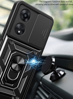 适用OPPO A78手机壳气囊防摔oppoa785g硅胶保护套CPH2483推窗镜头0pp0全包软外壳opopa784g磁吸指环case男款