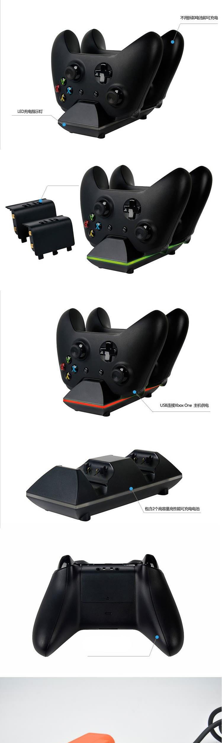 Trung Quốc Flash Fox xbox one s x xử lý cáp kết nối pin đặt pin xboxone pin lithium - XBOX kết hợp tay cầm chơi game xiaomi