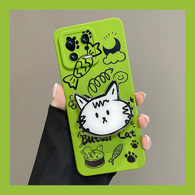 适用小米13系列猫咪支架手机壳