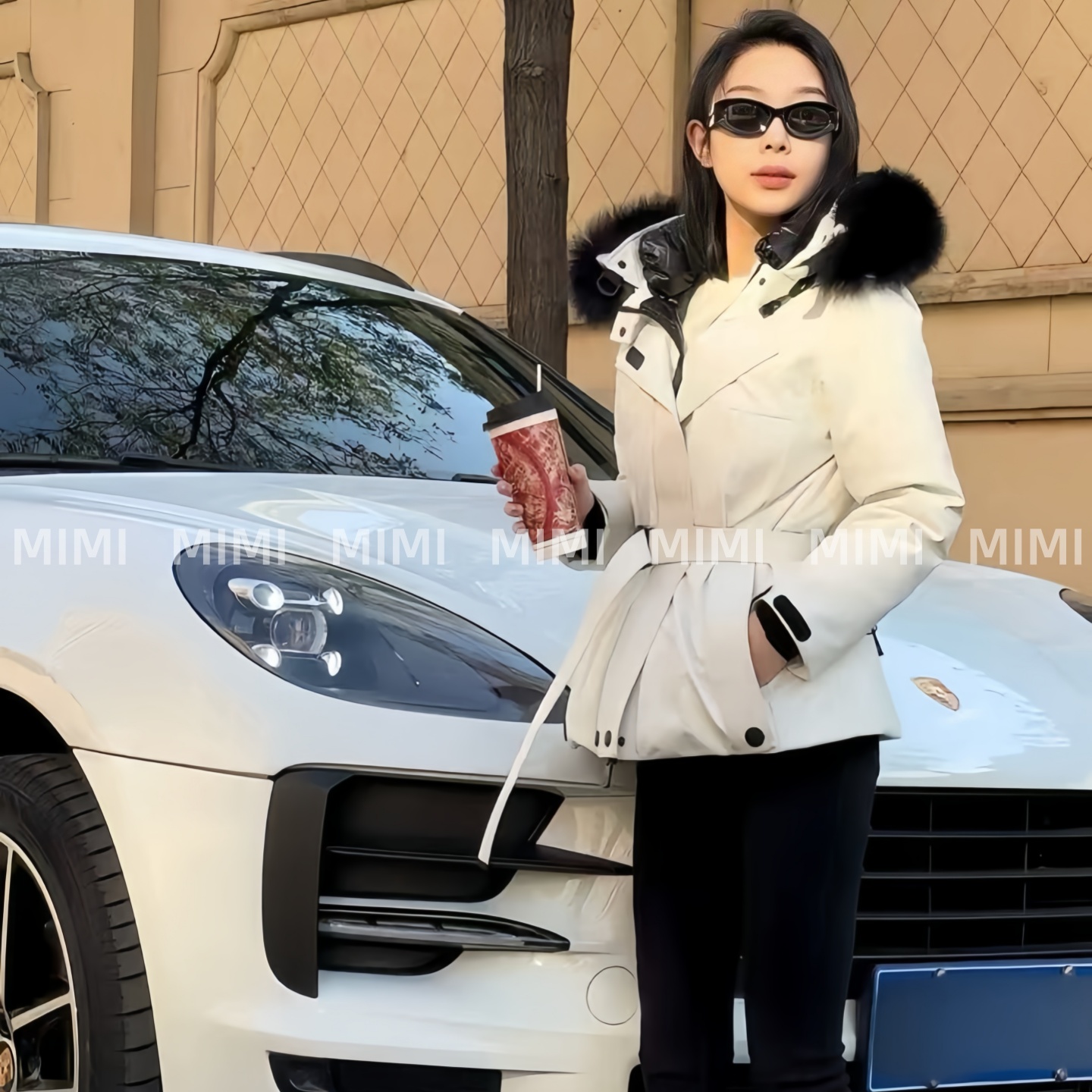 渠道货蒙.K羽绒界的刘亦菲滑雪服