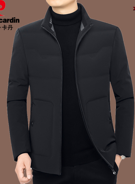 2025年冬季新款皮尔卡丹正品高档中年男士羽绒服外套加厚保暖冬装
