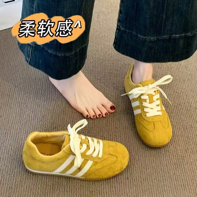 踩屎感莆田三条杠德训运动鞋女2025新款秋季爆款百搭休闲阿甘鞋子