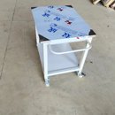 移动双层带轮子不锈钢桌面工作台车间装 配实验检验操作推车