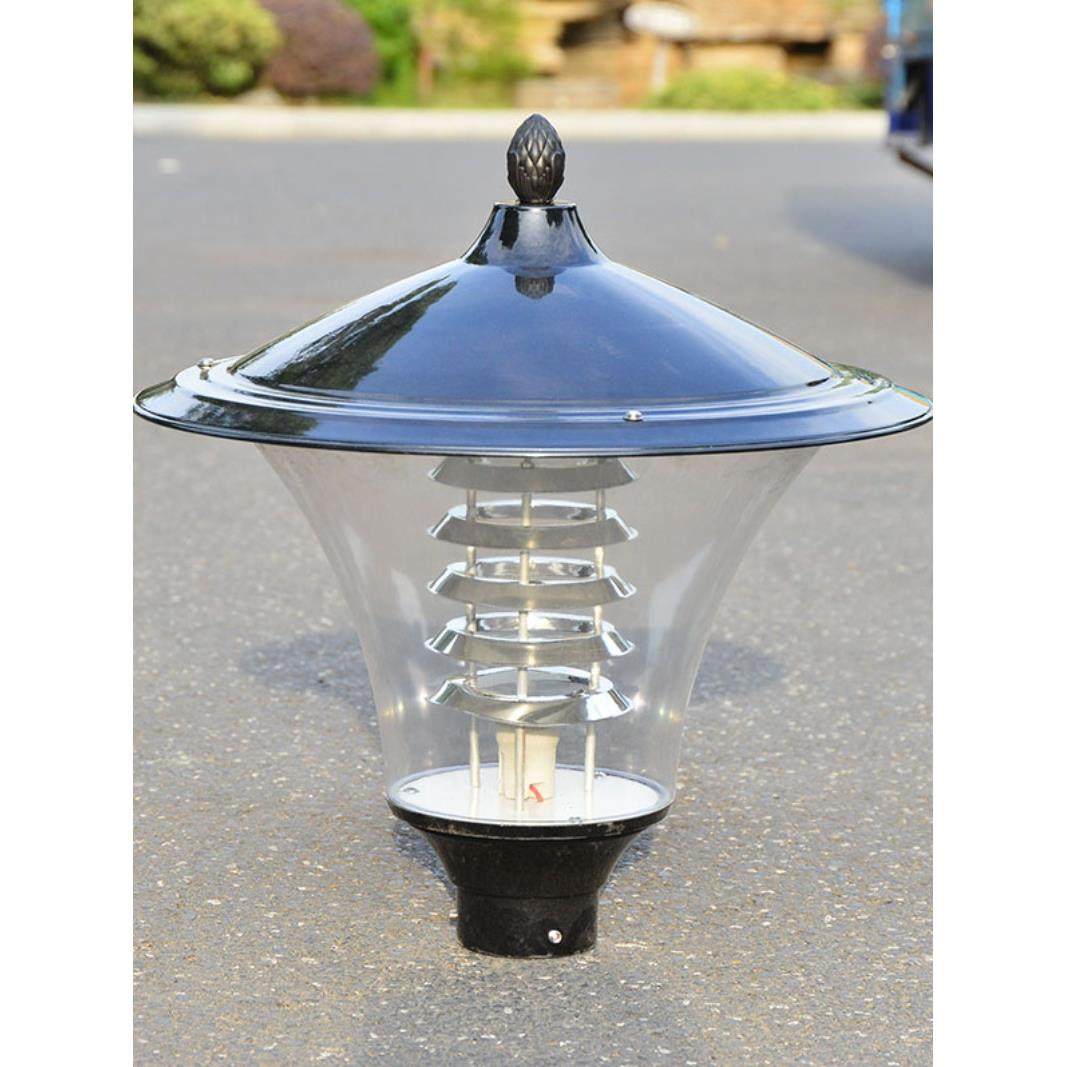 led庭院灯头景观户外3米防水小区路灯灯罩太阳能高杆75mm灯杆防锈