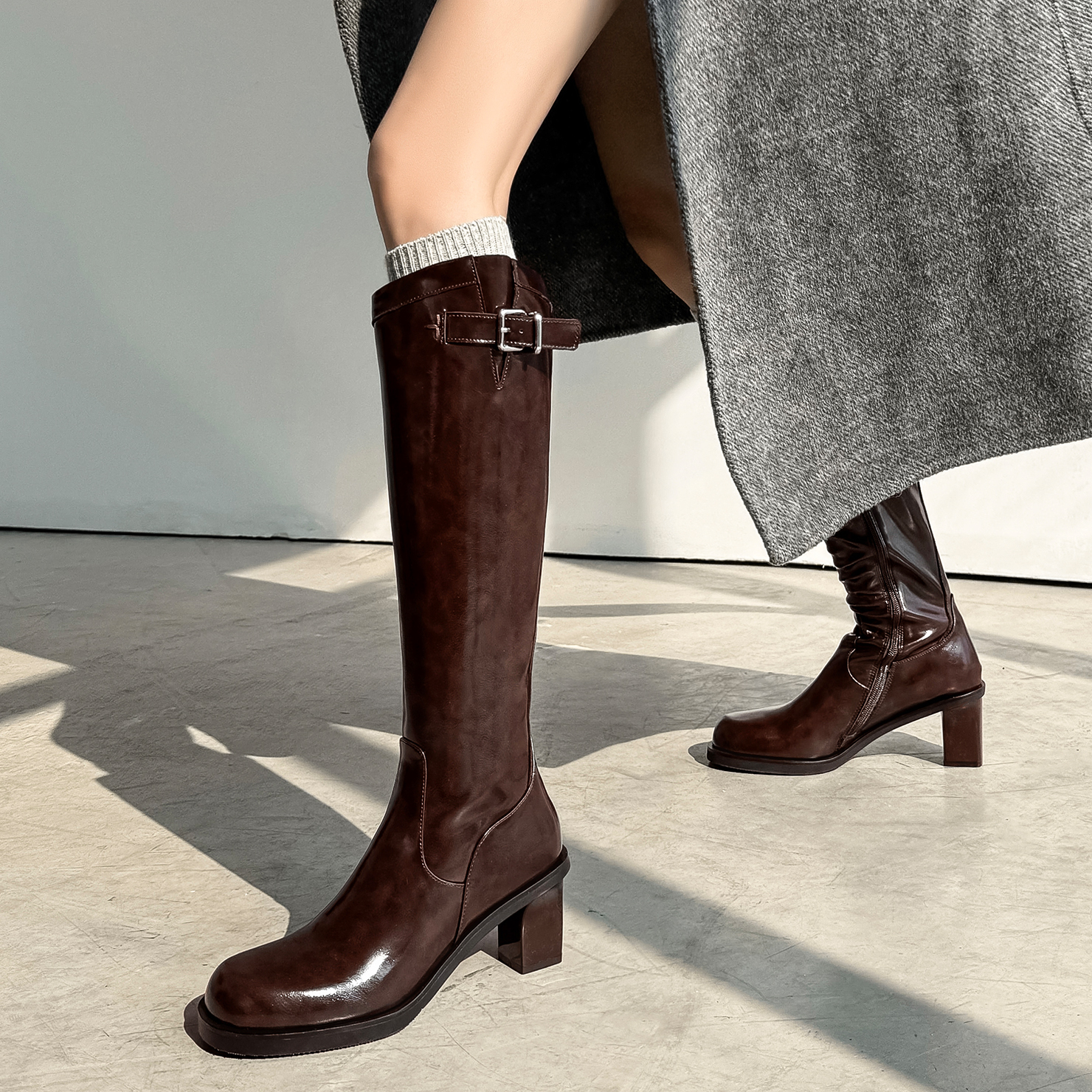 Dale黛迩~美拉德高筒骑士靴