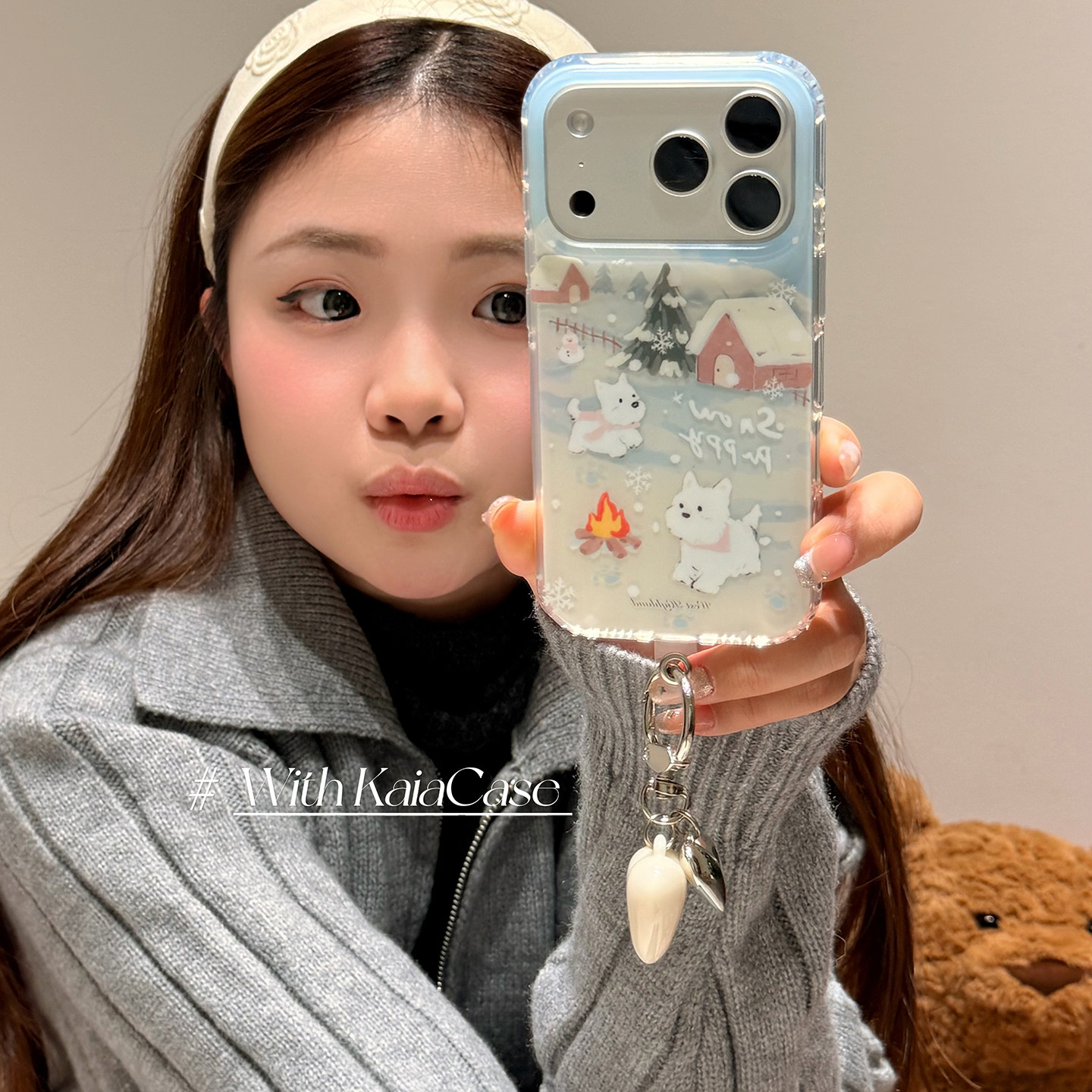 kaia 秋冬款卡通雪地西高地房子适用苹果17promax手机壳iphone16pro新款17女14pro带挂件15pro双层防摔手机套,3C数码配件,手机保护套/壳,淘宝优惠券,粉丝福利购,淘宝优惠卷