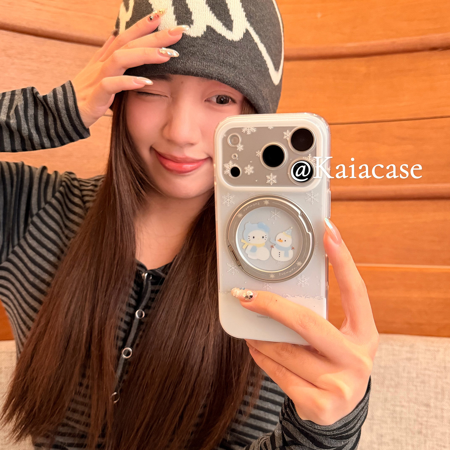 kaia 秋冬可爱卡通雪人插画旋转支架适用苹果17promax手机壳iphone16pro新款女17pro创意15pro全包防摔手机套,3C数码配件,手机保护套/壳,淘宝优惠券,粉丝福利购,淘宝优惠卷