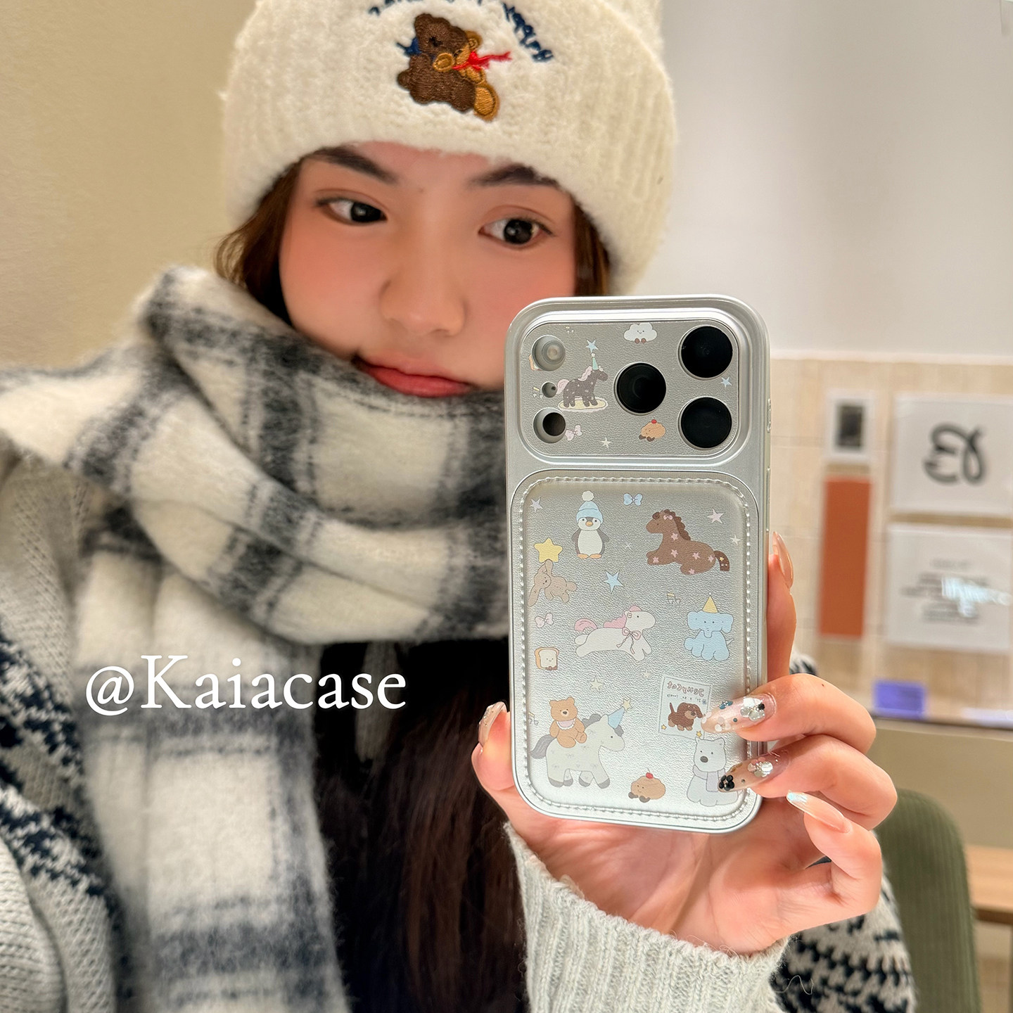 kaia 日韩ins彩绘卡通小动物骑马适用苹果17promax手机壳iphone16pro新款13女14pro创意15pro全包防摔手机套,3C数码配件,手机保护套/壳,淘宝优惠券,粉丝福利购,淘宝优惠卷