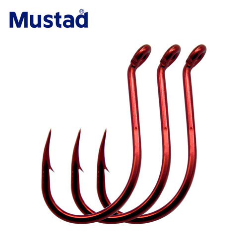 Mustad鱼钩正品海钓船钓石斑鱼路亚慢摇铁板钩大物钩92554