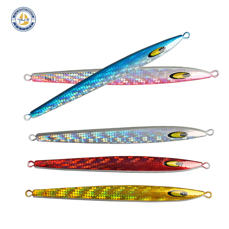 铁板镭射金属饵JIG饵120g150g铅鱼南油深海钓夜光速沉快抽路亚饵