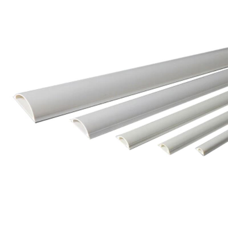 鸣固纯白新料超厚型pvc地线槽地板槽地槽耐压送胶5号1米/根2米装K