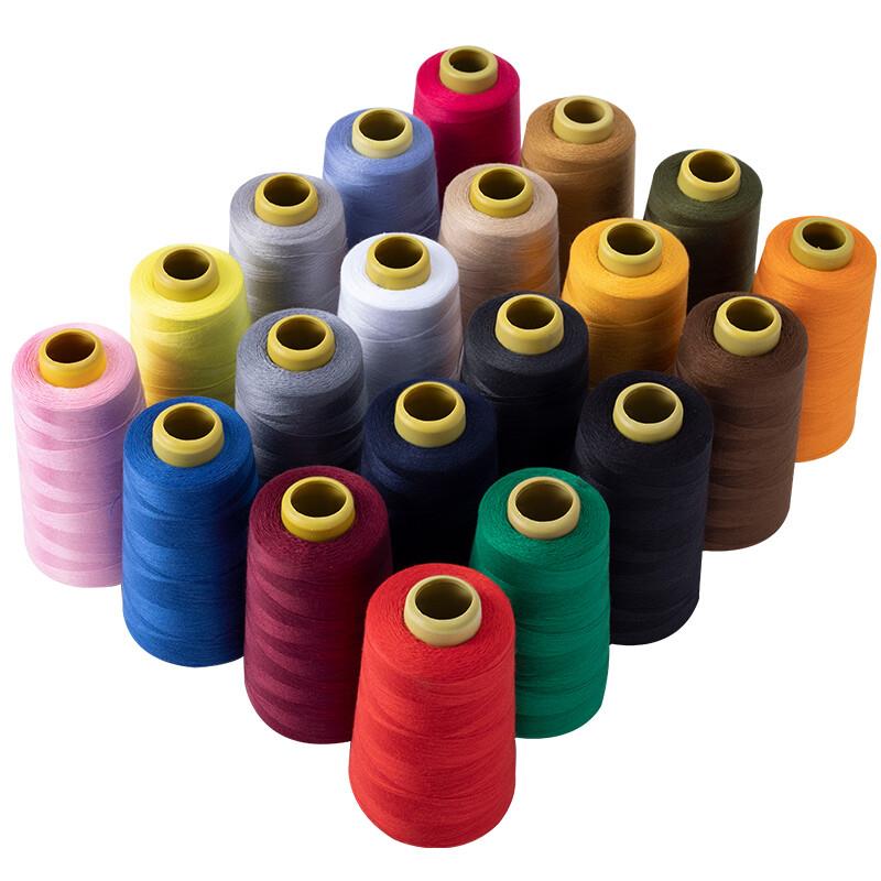 若轩缝纫机线家用大卷402缝衣服的线3000码锁边宝塔缝纫线团手缝