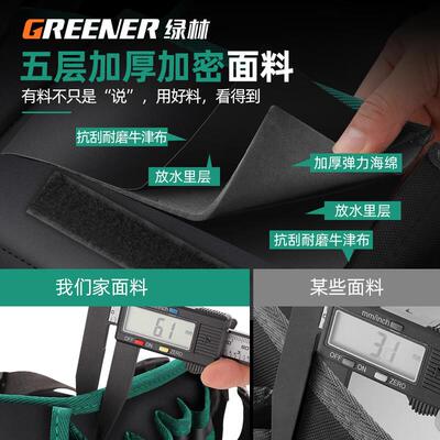 绿林(GREENER)电工工具包腰包男结实耐用维修便携多功能包防水耐