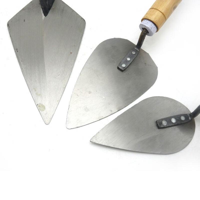 比兰德小号尖头抹子尖头抹灰刀抹泥板尖铲刀尖灰匙灰池尖头泥抹子