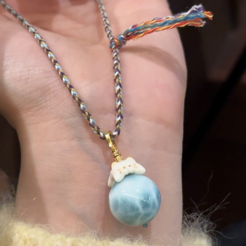海纹爬猫项链