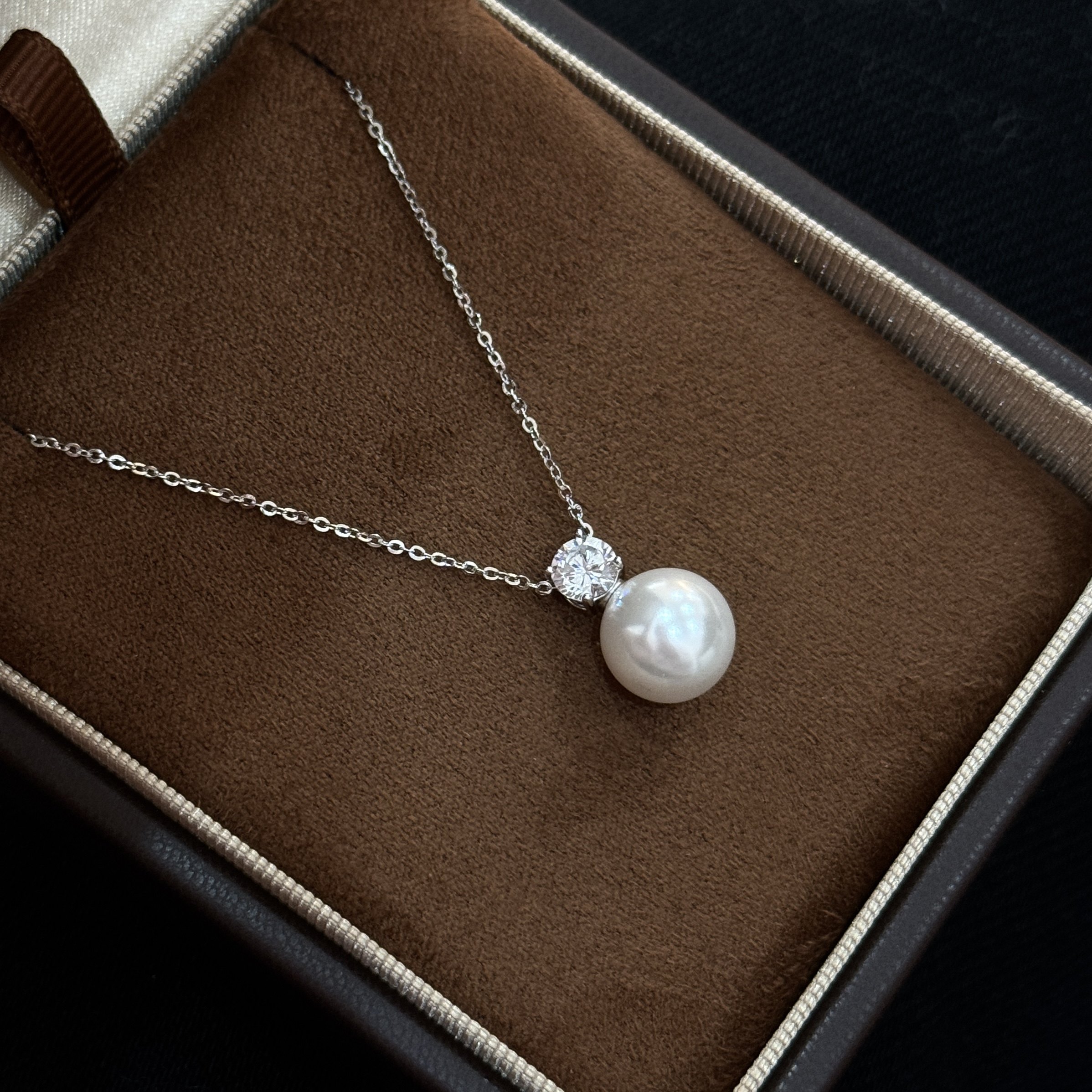 【通体纯银】施华洛水晶珠单钻项链,珠宝/钻石/翡翠,颈饰,淘宝优惠券,粉丝福利购,淘宝优惠卷