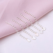 925纯银延长链配件 手链项链加长链子半成品链条 手工DIY制作材料