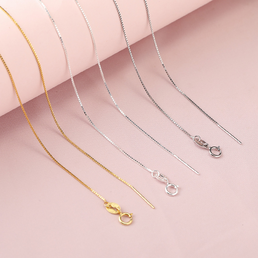 s925串珠盒子穿心万能一根项链