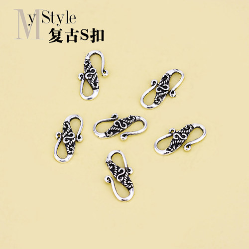复古花纹泰银s扣