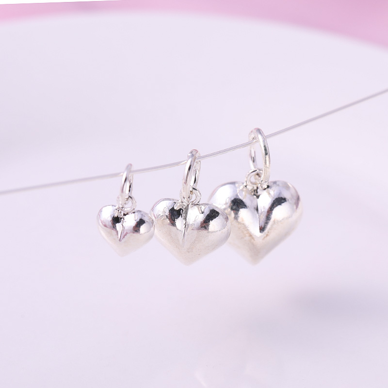 在熙吊坠串珠光面爱心手工DIY